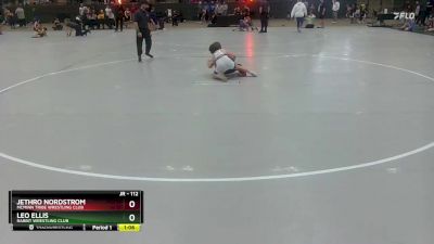 112 lbs Semifinal - Jethro Nordstrom, McMinn Tribe Wrestling Club vs Leo Ellis, Rabbit Wrestling Club