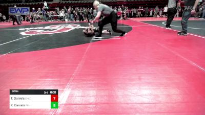 52 lbs Round Of 16 - Jimmy Allen, Owasso Takedown Club vs Danger Welch, Claremore Wrestling Club