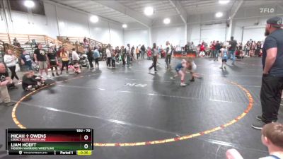 70 lbs Cons. Round 1 - Liam Hoeft, Modern Warriors Wrestling vs Micah &#10014; Owens, Legacy Elite Wrestling