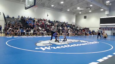 132 lbs Quarterfinals (8 Team) - Elijah Bishop, St. Martin High School vs Kelton Threatt, Desoto Central