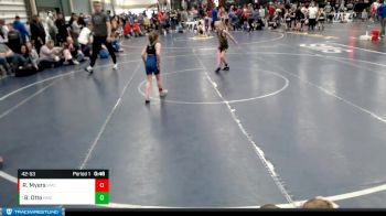 42-53 lbs Cons. Semi - Blakely Otto, Kearney Catholic Wrestling Clu vs Rose Myers, Kearney Matcats
