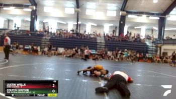 65 lbs Finals (8 Team) - Justin Wells, Ohio Hazards vs Colton Snyder, The Untouchables Purple
