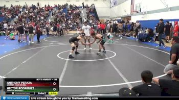 152 lbs Champ. Round 2 - Anthony Peraza, Warren High School vs Hector Rodriguez, Team Jackrabbits