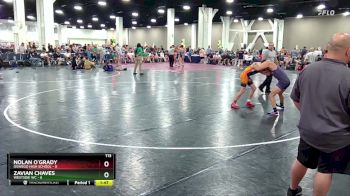 113 lbs Finals (8 Team) - Nolan O`Grady, Oswego High School vs Zavian Chaves, Westsdie WC