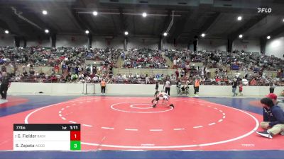 77 lbs Quarterfinal - Cooper Fielder, Backyard Brawlers Wrestling Club vs Santiago Zapata, Woodland Wrestling