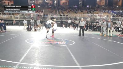 190 lbs 1st Place Match - PAISLEY MURPHY, Sunlake vs Arheanna Bryan, Taravella