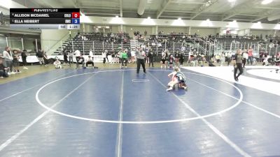 110 lbs Semis - Ella Neibert, Braves Wrestling Club vs Allison McDaniel, Colorado