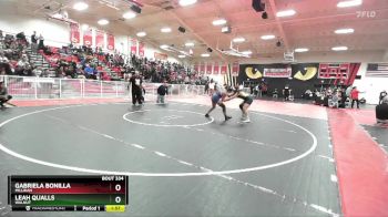 130 lbs Champ. Round 2 - Gabriela Bonilla, Millikan vs Leah Qualls, Walnut