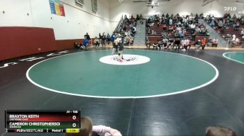 106 lbs Cons. Round 3 - Cameron Christopherson, Sheridan vs Braxton Keith, Cheyenne East