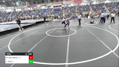 155 lbs Consi Of 16 #1 - Marcos Diaz Sabas, Gunnison Middle School vs Liam Ford, Rifle