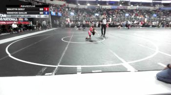 40 lbs Quarterfinal - Braxtyn Seely, Richmond vs Wenston Quillin, Chickasha Youth Wrestling