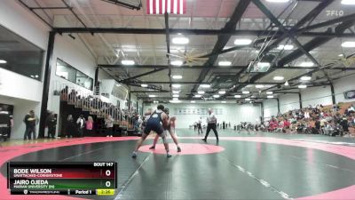 165 lbs Cons. Round 1 - Bode Wilson, Unattached-Cornerstone vs Jairo Ojeda, Marian University (IN)