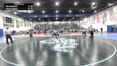 125 Girls Semifinal - Mia Gonzales, Central Union vs Chloe Hervas, San Marcos