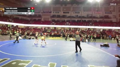 125 lbs 3rd Place Match - Kiera DeLeon, Meridian vs Ava Williams, Bishop Kelly