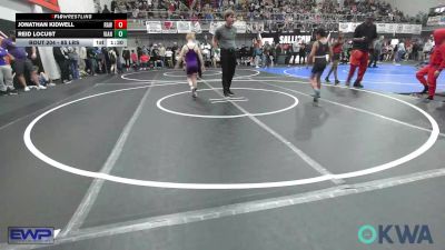 85 lbs Round Of 16 - Jonathan Kidwell, Raw Wrestling Club vs Reid Locust, Vian Wrestling Club