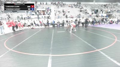 62 kg 3rd Place Match - Carleigh Clark, BullTrained Wrestling vs Ki'Morah Cathey, Hurricane Wrestling Academy