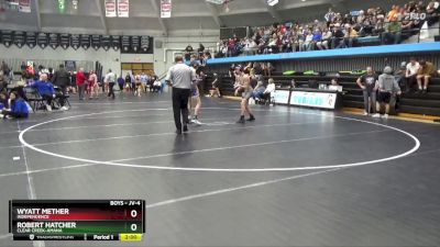 JV-4 lbs Round 3 - Robert Hatcher, Clear Creek-Amana vs Wyatt Mether, Independence