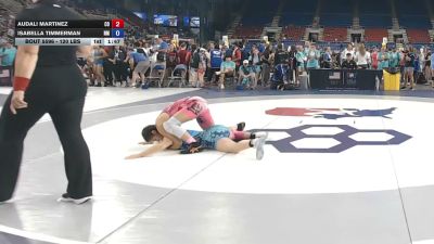 120 lbs Cons. Rd Of 64 - Audali Martinez, Colorado vs Isabella Timmerman, New Mexico