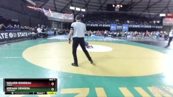 1B/2B 132 Quarterfinal - Keenan Denison, Tonasket vs Walker Rondeau, Forks