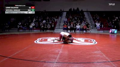 184 lbs Finals (2 Team) - Mitchell Semaan, Mt San Antonio College vs Lewis Saldivar, Fresno City College