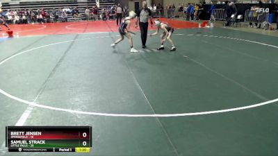 95 lbs Cons. Round 1 - Samuel Strack, Little Falls vs Brett Jensen, Springfield