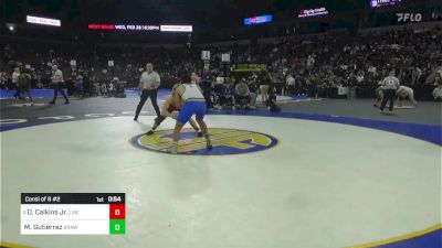 190 lbs Consi Of 8 #2 - David Calkins Jr., Liberty (NC) vs Matthew Gutierrez, Brawley