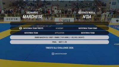 Leonardo Marchese vs Federico Noell N'da 2026 UIJJ TRIESTE BJJ CHALLENGE