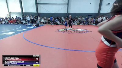 82-90 lbs Round 3 - Hope Johnson, All-Phase Wrestling Club vs Elizabeth Wheeler, Mat Rats Rebooted