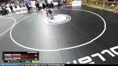 130 lbs Quarterfinal - Michael Morton, Trifecta Wrestling vs Gabriel Pacheco, California