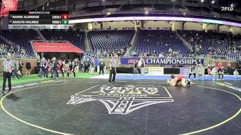 Girls-170 lbs Semifinal - Raven Aldridge, Clinton Hs Girls vs Adalyn Holmes, Pine River Area Hs Girls