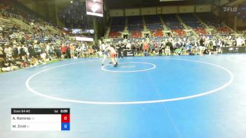 126 lbs Cons 64 #2 - Andrew Ramirez, Arizona vs Michael Ziniti, Idaho