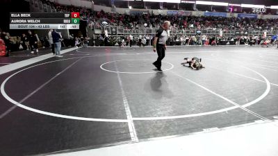 43 lbs Quarterfinal - Ella Beck, Top Rank Hammers vs Aurora Welch, Rogue Warrior WC
