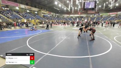 132 lbs Consi Of 8 #2 - Carlos Rojas, Pomona Elite vs Anthony Torrez, Raw