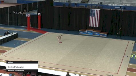 Emilia Piskoulian - Ribbon - 2021 Rhythmic Elite Qualifier