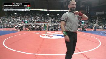 3A-120 lbs Champ. Round 1 - Dax Platt, Lander Valley vs Hunter Pflughoeft, Cody
