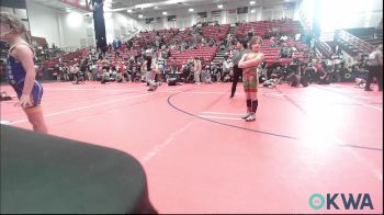 62-67 lbs Consi Of 4 - Jolene Chuculate, HURRICANE WRESTLING ACADEMY vs Raighan Pemberton, Newkirk Takedown Club