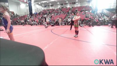 62-67 lbs Consi Of 4 - Jolene Chuculate, HURRICANE WRESTLING ACADEMY vs Raighan Pemberton, Newkirk Takedown Club