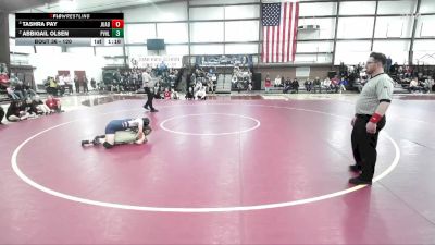 120 lbs Semifinal - Tashra Pay, Juab vs Abbigail Olsen, Providence Hall