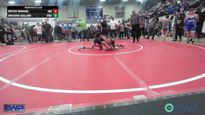 85 lbs Final - Bryce Skidgel, Pawnee Wrestling Club vs Brooks Gallier, Verdigris Youth Wrestling