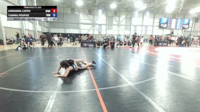 53 kg Cons. Rd Of 32 - Adrianna Lopez, Nebraska Panhandle Wrestling Club vs Yianna Foufas, Vougar Honors Wrestling Inc.