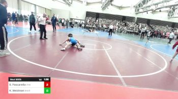 85-I lbs Semifinal - Santino Pascarella, VHW vs Kayden Weidman, Bangor