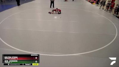 60 lbs Semis (4 Team) - Boe Johnson, TMBWWG vs Kelten Steen, Red Rock Central