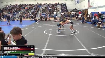 98 lbs Semifinal - Aiden Aguilar, Hawkeye WC vs Jessie Valenzuela, Rough House Wrestling