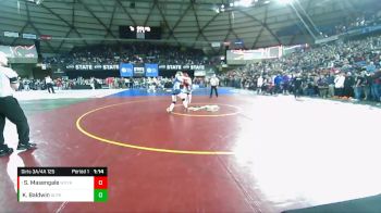 Girls 3A/4A 125 Semifinal - Sydney Masengale, West Valley (Yakima) (Girls) vs Karianne Baldwin, Glacier Peak (Girls)