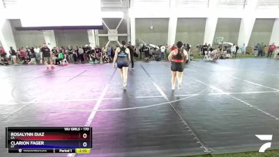 170 lbs Semifinal - Rosalynn Diaz, CA vs Clarion Fager, UT