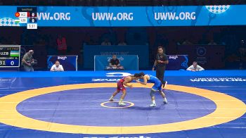 57 kg 1/2 Final - Bekzat Almaz Uulu, Kyrgyzstan vs Gulomjon Abdullaev, Uzbekistan