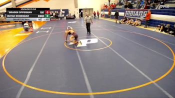 138 lbs Quarterfinal - Braden Opperman, Pontiac vs Izayah Rodriguez, Wilmington