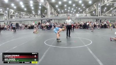 110 lbs Semis (4 Team) - Lucian Strybuc, Grit Mat Club vs Nick Banos, Top Dawg Academy