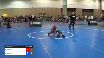50 lbs Semifinal - Paulette Perez, Buckeye Girls vs Kellibell Bono, Hammer Chicks