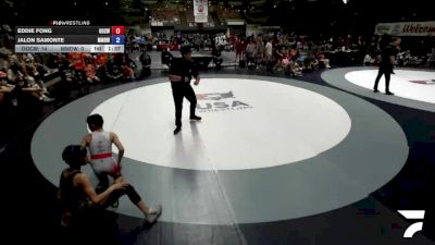 92 lbs Eddie Fong, OCWA - Orange County Wrestling Association vs Jalon Samonte, MDWA - Mount Diablo Wrestling Association